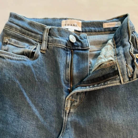 Frame Denim Le Palazzo Crop High Rise Size 26 - Picture 15 of 16